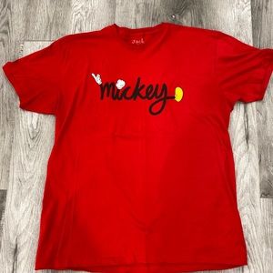 Mickey Mouse Red T-Shirts Size XL